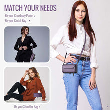 Lade das Bild in den Galerie-Viewer, Casekis Cardholer Zipper Wallet Crossbody Phone Case Purple