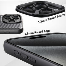 Lade das Bild in den Galerie-Viewer, Casekis Magnetic Charging Rotating Stand Leather Phone Case Fiber Texture