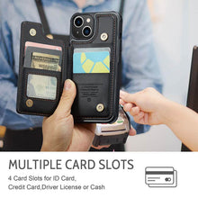 Load image into Gallery viewer, Casekis RFID Cardholder Wallet Phone Case For iPhone 13