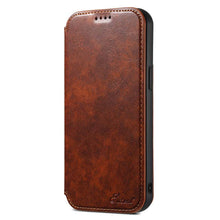 Lade das Bild in den Galerie-Viewer, Casekis Leather Wallet MagSafe Phone Case Khaki