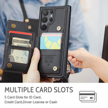 Lade das Bild in den Galerie-Viewer, Casekis RFID Cardholder Wallet Phone Case For Galaxy S22 Ultra