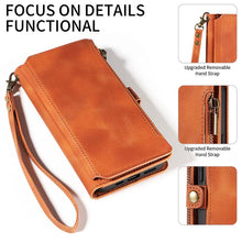 Lade das Bild in den Galerie-Viewer, Casekis Zipper RFID Wallet Phone Case Brown