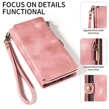Lade das Bild in den Galerie-Viewer, Casekis Zipper RFID Wallet Phone Case Pink