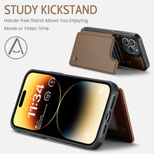 Lade das Bild in den Galerie-Viewer, Casekis RFID Cardholder Wallet Phone Case Brown