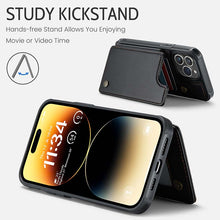 Lade das Bild in den Galerie-Viewer, Casekis RFID Cardholder Wallet Phone Case Black