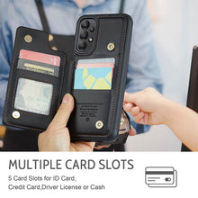 Lade das Bild in den Galerie-Viewer, Casekis RFID Cardholder Wallet Phone Case For Galaxy A13 4G/5G/A04S/A04