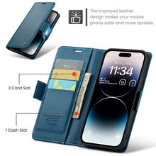 Lade das Bild in den Galerie-Viewer, Casekis RFID Cardholder Phone Case Blue