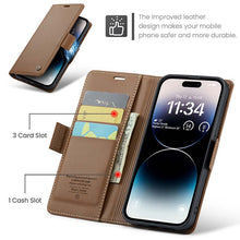 Lade das Bild in den Galerie-Viewer, Casekis RFID Cardholder Phone Case Brown