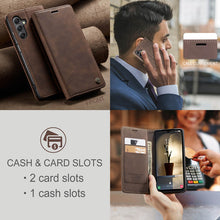 Lade das Bild in den Galerie-Viewer, Casekis Retro Wallet Case For Galaxy A15 5G