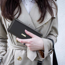 Lade das Bild in den Galerie-Viewer, Casekis Multifunctional Leather Crossbody Phone Bag Black