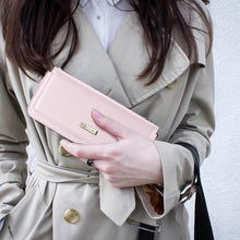 Lade das Bild in den Galerie-Viewer, Casekis Multifunctional Leather Crossbody Phone Bag Pink