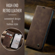 Load image into Gallery viewer, Casekis Retro Wallet Case For iPhone 16 Pro Max
