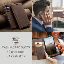 Lade das Bild in den Galerie-Viewer, Casekis Retro Wallet Case For Galaxy S25 Plus 5G