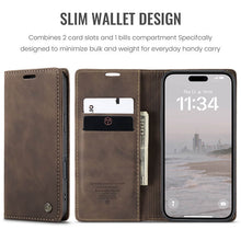 Load image into Gallery viewer, Casekis Retro Wallet Case For iPhone 16 Pro Max