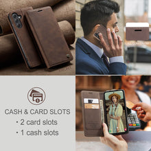 Lade das Bild in den Galerie-Viewer, Casekis Retro Wallet Case for Galaxy A35 5G