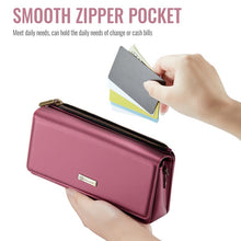 Lade das Bild in den Galerie-Viewer, Casekis Multifunctional Leather Crossbody Phone Bag Red