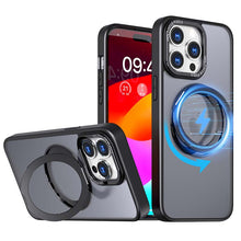 Lade das Bild in den Galerie-Viewer, Casekis Anti-shock Magsafe Stand Phone Case Black
