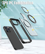 Lade das Bild in den Galerie-Viewer, Casekis Anti-shock Magsafe Stand Phone Case Black