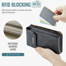 Lade das Bild in den Galerie-Viewer, Casekis Crossbody RFID Zipper Phone Bag Black