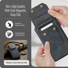 Lade das Bild in den Galerie-Viewer, Casekis Crossbody RFID Zipper Phone Bag Black