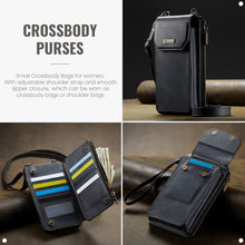 Lade das Bild in den Galerie-Viewer, Casekis Crossbody RFID Zipper Phone Bag Black