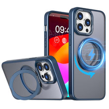 Lade das Bild in den Galerie-Viewer, Casekis Anti-shock Magsafe Stand Phone Case Blue