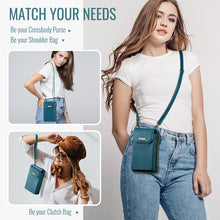 Lade das Bild in den Galerie-Viewer, Casekis Crossbody RFID Zipper Phone Bag Blue