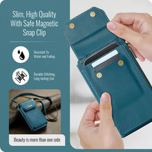 Lade das Bild in den Galerie-Viewer, Casekis Crossbody RFID Zipper Phone Bag Blue