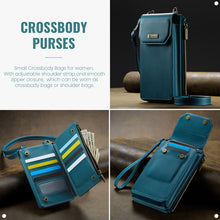 Lade das Bild in den Galerie-Viewer, Casekis Crossbody RFID Zipper Phone Bag Blue