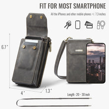 Lade das Bild in den Galerie-Viewer, Casekis Crossbody RFID Zipper Phone Bag Coffee