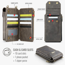 Lade das Bild in den Galerie-Viewer, Casekis Crossbody RFID Zipper Phone Bag Coffee