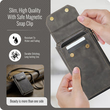 Lade das Bild in den Galerie-Viewer, Casekis Crossbody RFID Zipper Phone Bag Coffee