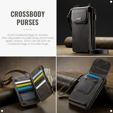 Lade das Bild in den Galerie-Viewer, Casekis Crossbody RFID Zipper Phone Bag Coffee