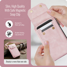 Lade das Bild in den Galerie-Viewer, Casekis Crossbody RFID Zipper Phone Bag Pink