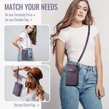 Lade das Bild in den Galerie-Viewer, Casekis Crossbody RFID Zipper Phone Bag Purple