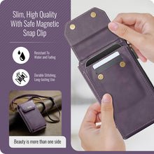 Lade das Bild in den Galerie-Viewer, Casekis Crossbody RFID Zipper Phone Bag Purple