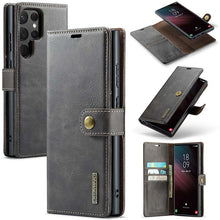 Lade das Bild in den Galerie-Viewer, Casekis Detachable Leather Wallet Phone Case Gray