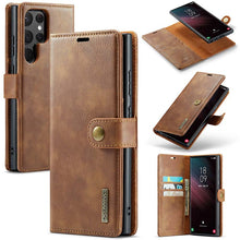Lade das Bild in den Galerie-Viewer, Casekis Detachable Leather Wallet Phone Case Brown