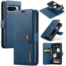 Lade das Bild in den Galerie-Viewer, Casekis Detachable Leather Wallet Phone Case Blue