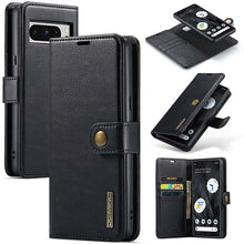 Lade das Bild in den Galerie-Viewer, Casekis Detachable Leather Wallet Phone Case Black