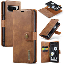 Lade das Bild in den Galerie-Viewer, Casekis Detachable Leather Wallet Phone Case Brown