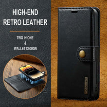 Lade das Bild in den Galerie-Viewer, Casekis Detachable Leather Wallet Phone Case Black