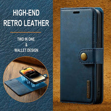 Lade das Bild in den Galerie-Viewer, Casekis Detachable Leather Wallet Phone Case Blue
