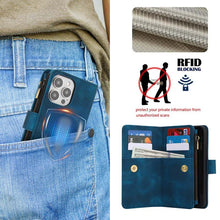 Lade das Bild in den Galerie-Viewer, Casekis Crossbody 9 Card Holder Phone Case Navy Blue