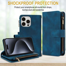 Lade das Bild in den Galerie-Viewer, Casekis Crossbody 9 Card Holder Phone Case Navy Blue