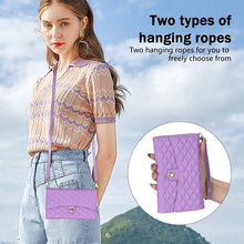 Lade das Bild in den Galerie-Viewer, Casekis 7-Slot Foldable Crossbody Wallet Phone Case Purple