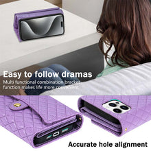 Lade das Bild in den Galerie-Viewer, Casekis 7-Slot Foldable Crossbody Wallet Phone Case Purple