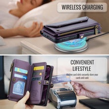 Lade das Bild in den Galerie-Viewer, Casekis Cardholer Zipper Wallet Crossbody Phone Case Purple