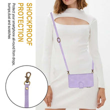 Lade das Bild in den Galerie-Viewer, Casekis Crossbody 9 Card Holder Phone Case Purple