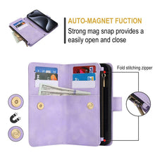 Lade das Bild in den Galerie-Viewer, Casekis Crossbody 9 Card Holder Phone Case Purple